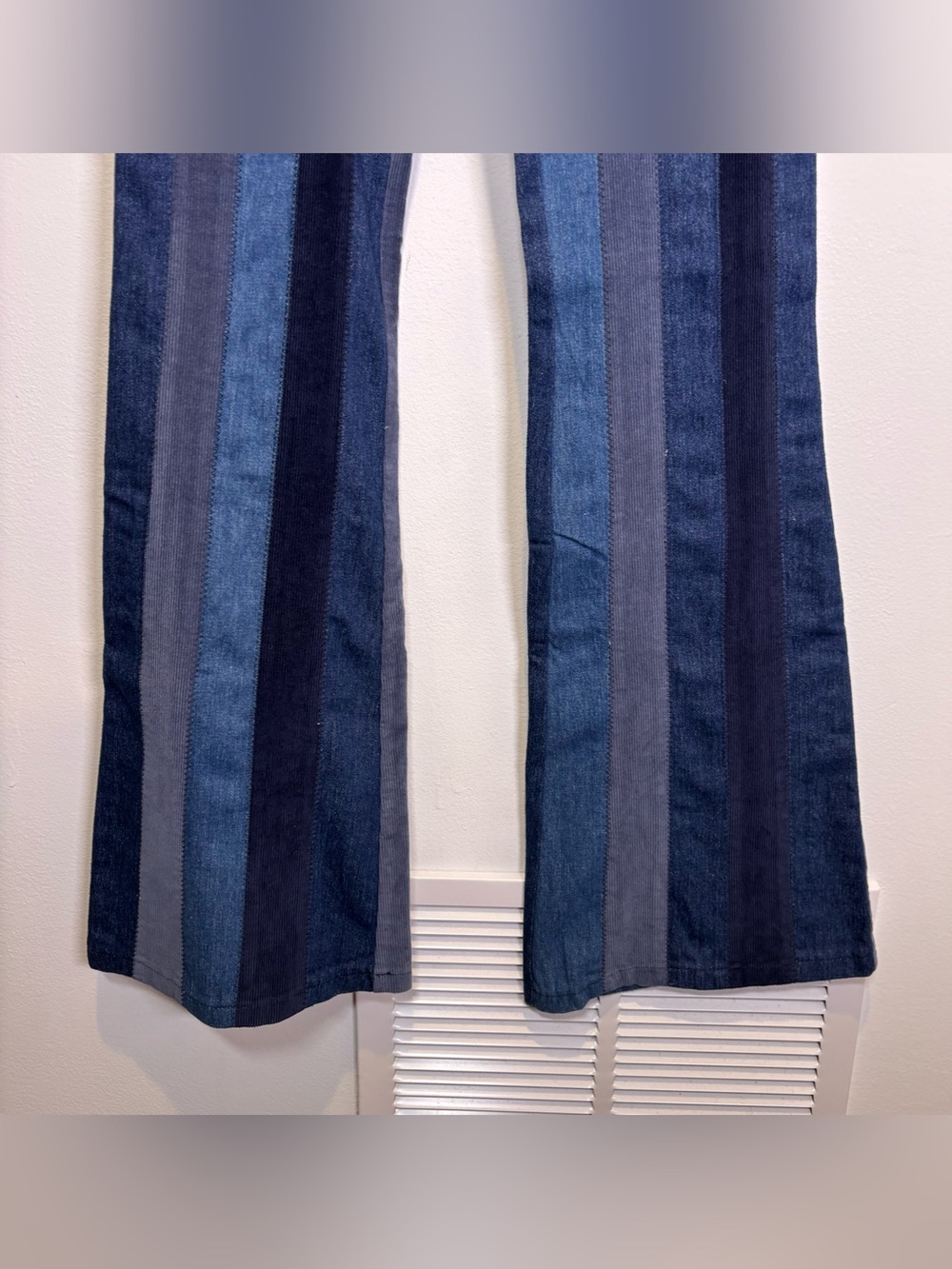 Current Mood The Peace Train Flare Jeans by Dolls Kill - Picture 2 of 8